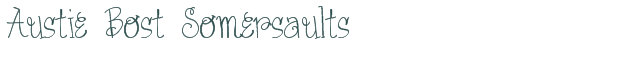 Font Preview Image for Austie Bost Somersaults