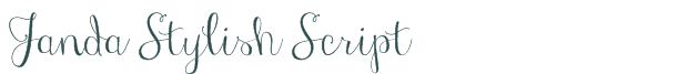 Font Preview Image for Janda Stylish Script