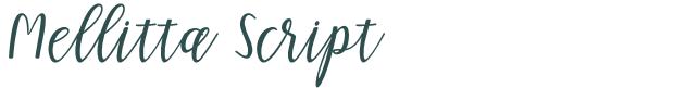 Font Preview Image for Mellitta Script
