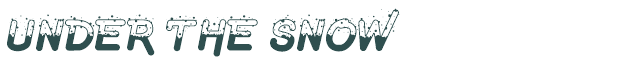 Font Preview Image for Under The Snow
