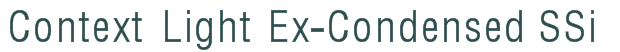 Font Preview Image for Context Light Ex-Condensed SSi