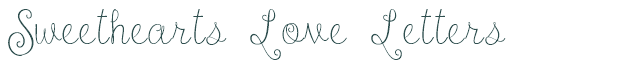 Font Preview Image for Sweethearts Love Letters