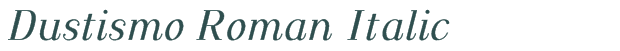 Font Preview Image for Dustismo Roman Italic