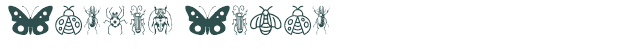 Font Preview Image for Insect Icons