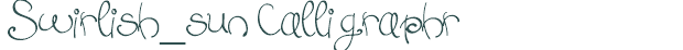 Font Preview Image for Swirlish_sun Calligraphr
