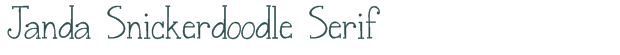 Font Preview Image for Janda Snickerdoodle Serif