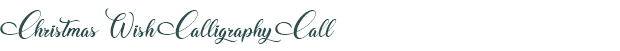 Font Preview Image for Christmas Wish Calligraphy Call