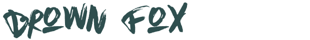 Font Preview Image for Brown Fox