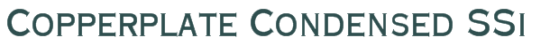 Font Preview Image for Copperplate Condensed SSi