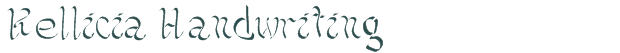 Font Preview Image for Kellicia Handwriting